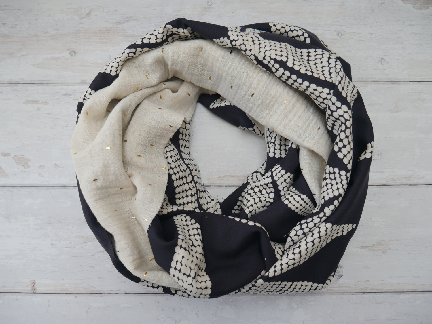 Infinity Scarf Kit in Charcoal-Sewing Kit-Flying Bobbins Haberdashery