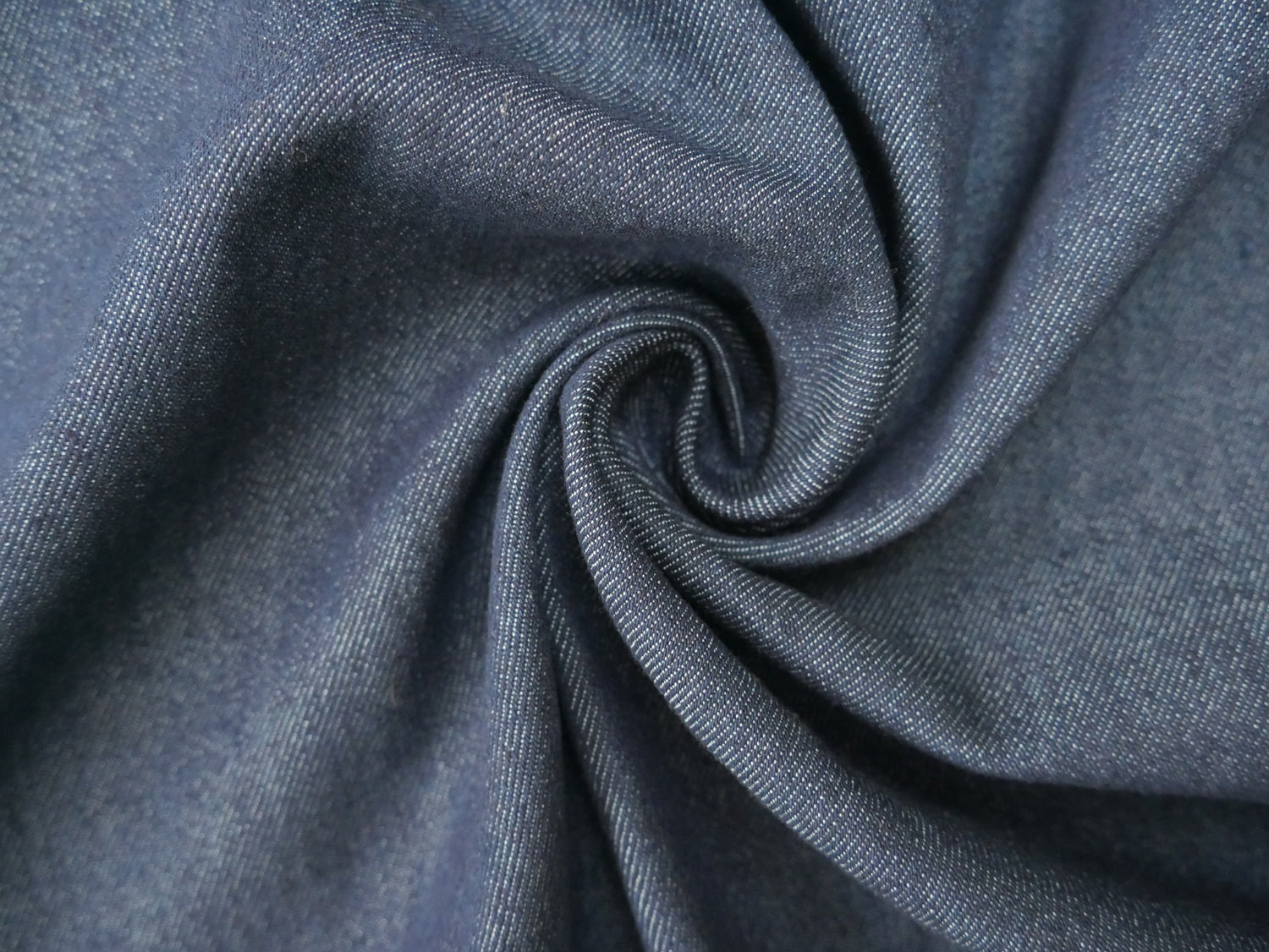 Washed Stretch Jeans Fabric in Navy, £15.00 p/m-Fabric-Flying Bobbins Haberdashery