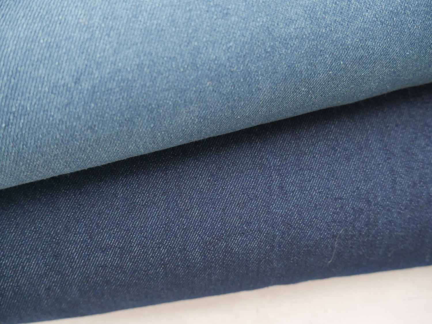 Washed Stretch Jeans Fabric in Navy, £15.00 p/m-Fabric-Flying Bobbins Haberdashery