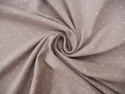 Pin Spot Cotton Jersey in Mauve £16.00 pm-Cotton Jersey-Flying Bobbins Haberdashery