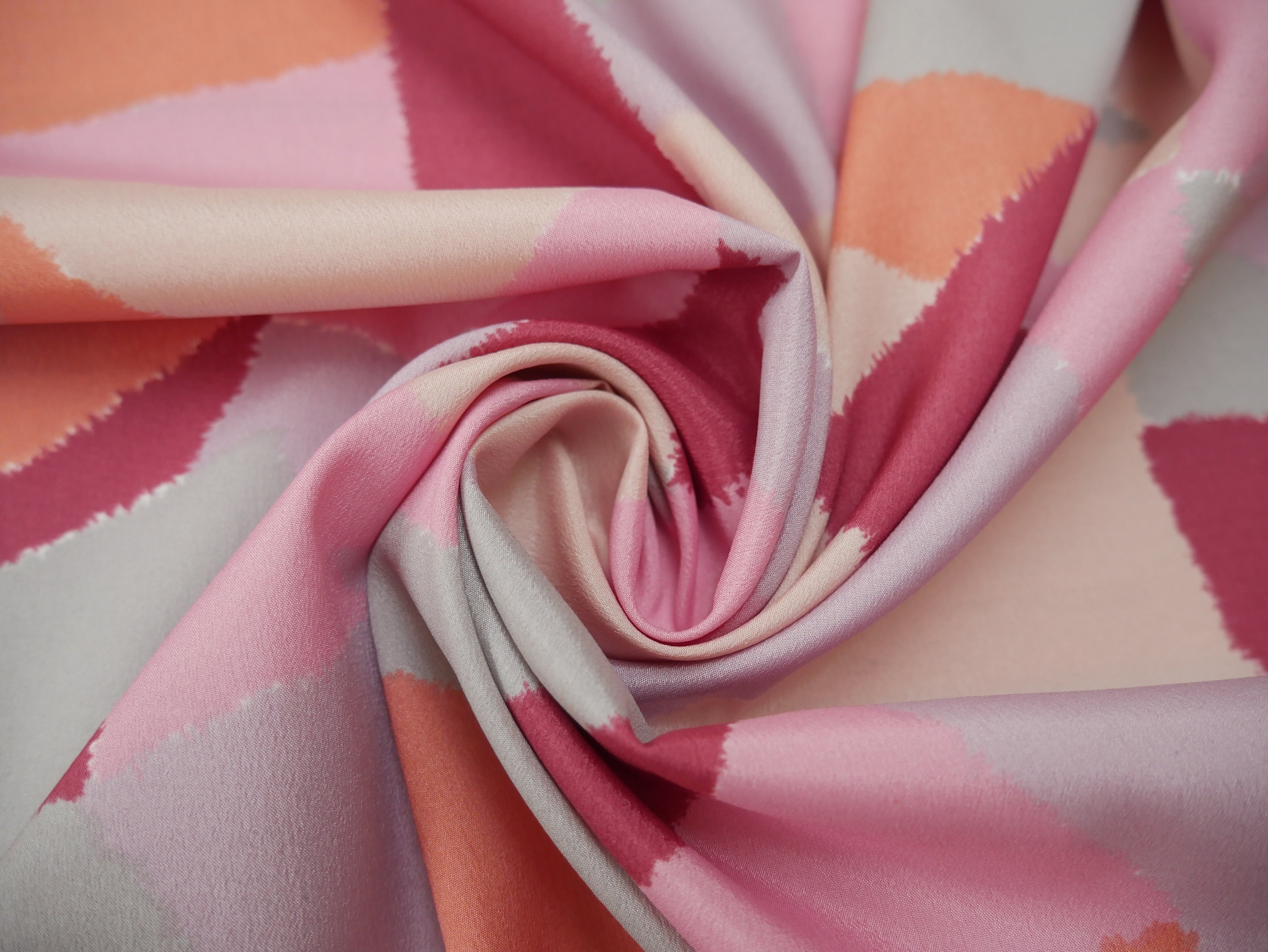 Lady McElroy Crepe De Chine Lining in Cosmetic, £14.00 p/m-Fabric-Flying Bobbins Haberdashery