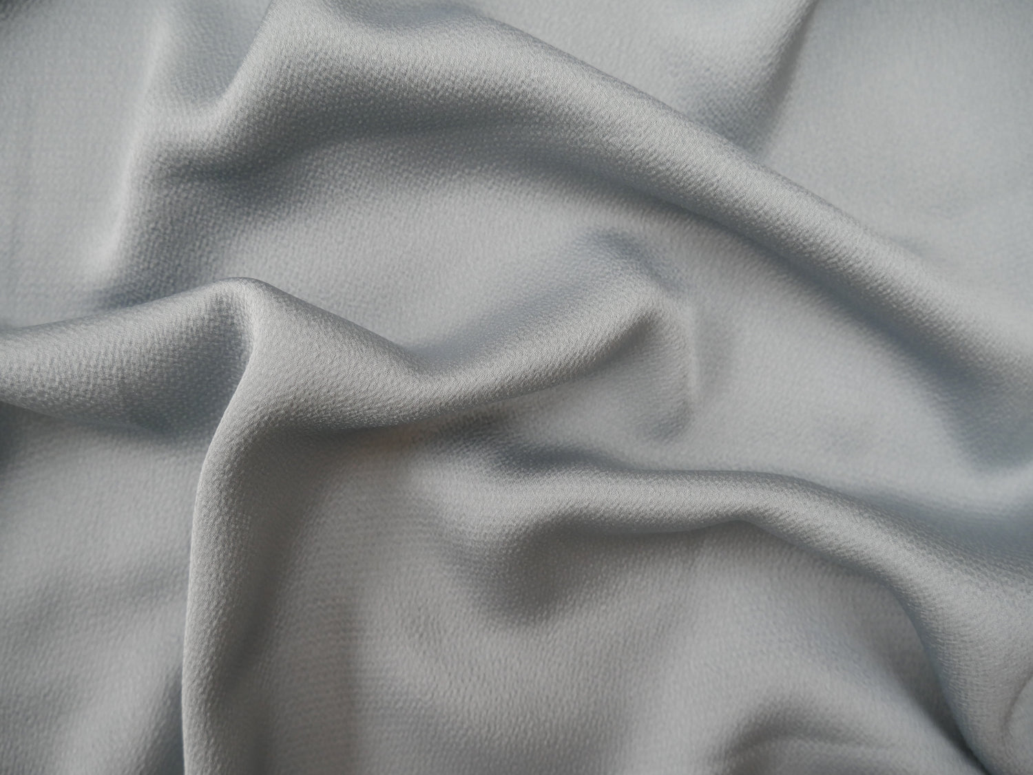 Hammered Satin in Powder Blue, £12.80 p/m-Polyester-Flying Bobbins Haberdashery