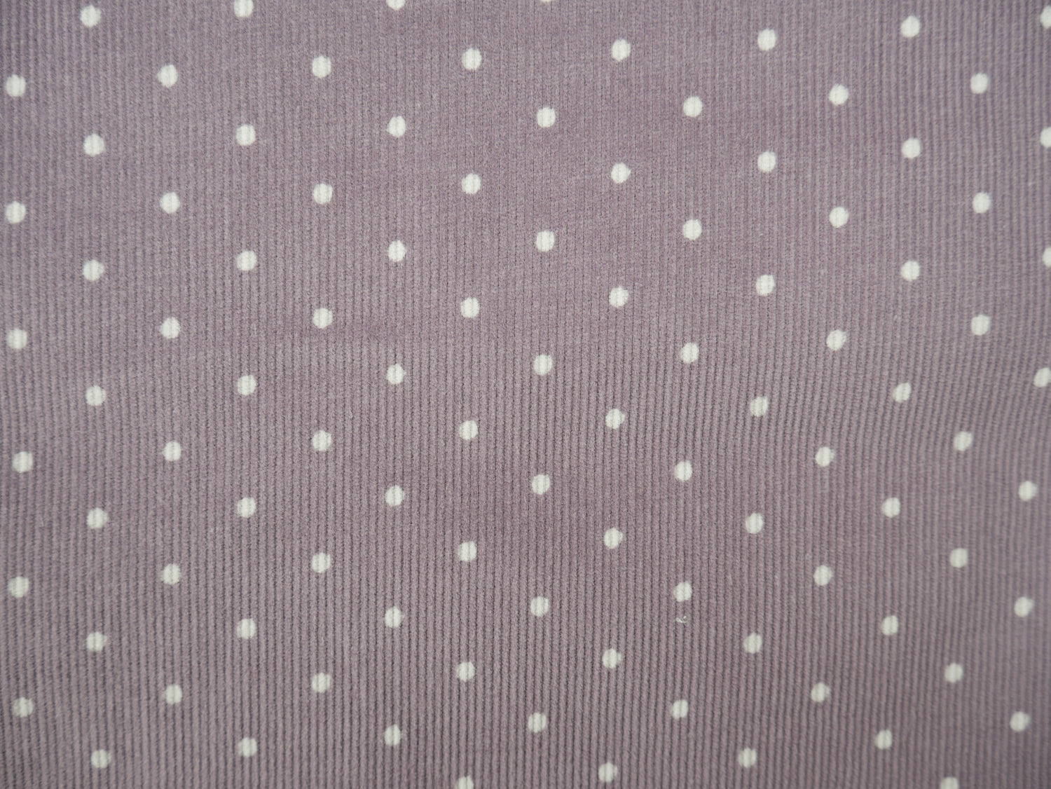 Polka Dot Fine Wale Corduroy Devine Parma Fabric, £19.50 p/m-Corduroy-Flying Bobbins Haberdashery