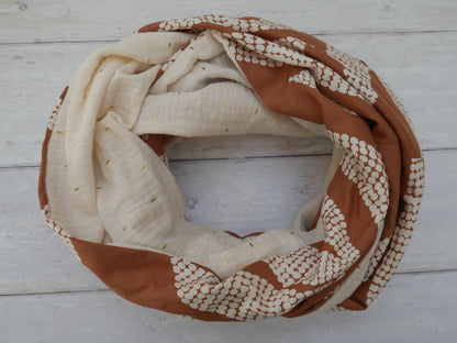 Infinity Scarf Kit in Pecan-Sewing Kit-Flying Bobbins Haberdashery