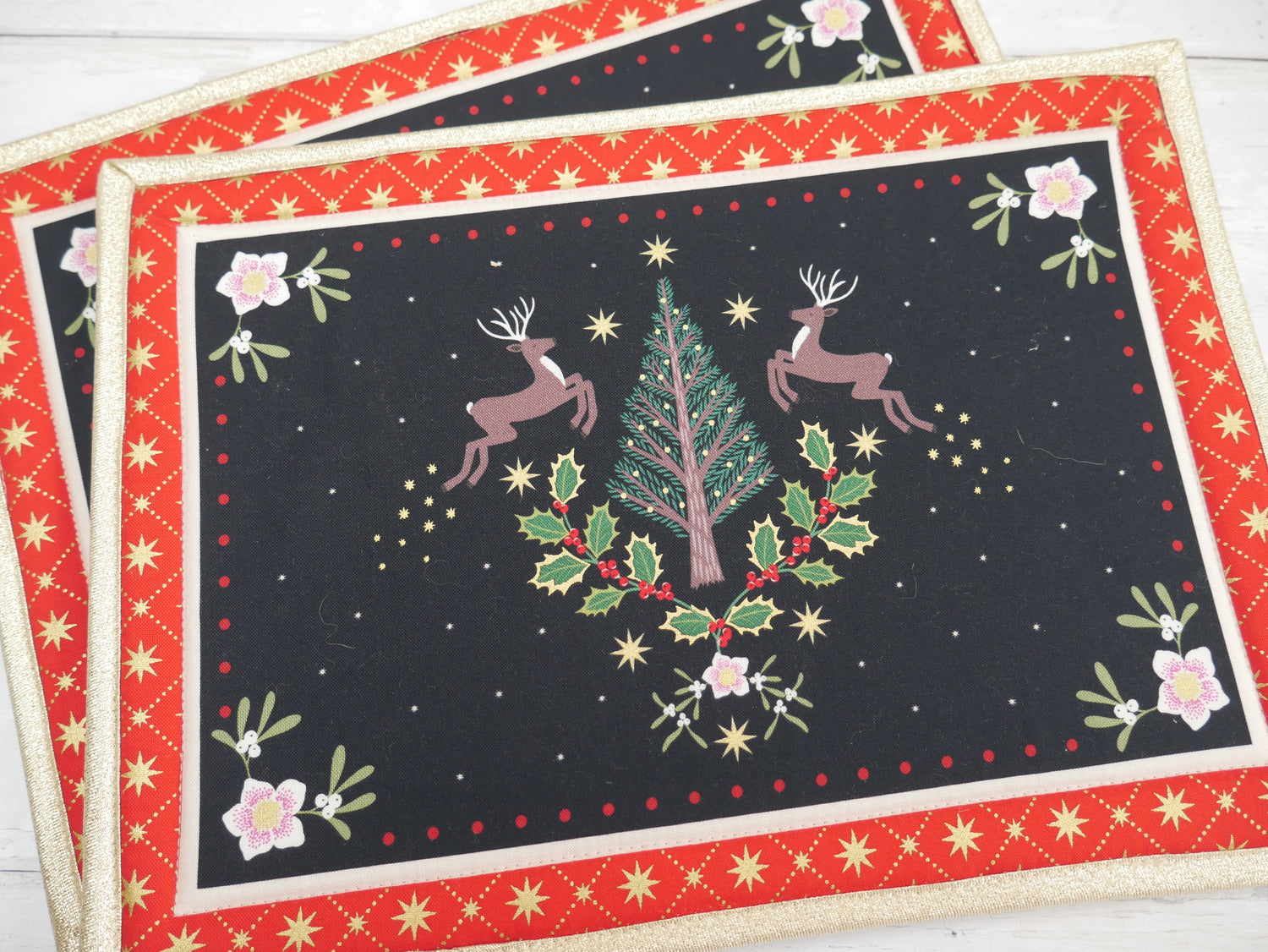 Festive Placemat Kit - Yuletide-Sewing Kit-Flying Bobbins Haberdashery