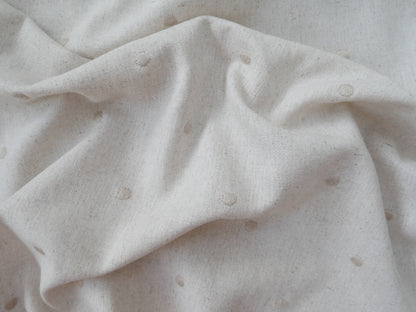 Linen Viscose with Embroidered Spot, £15.00 p/m-Fabric-Flying Bobbins Haberdashery