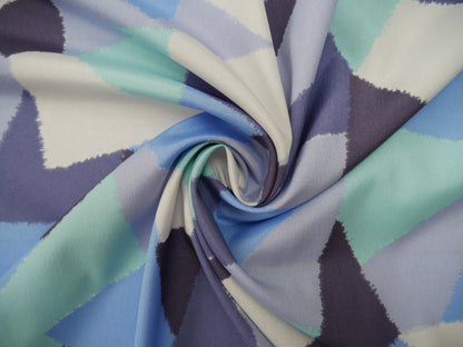 Lady McElroy Crepe De Chine Lining in Glacier, £14.00 p/m-Fabric-Flying Bobbins Haberdashery