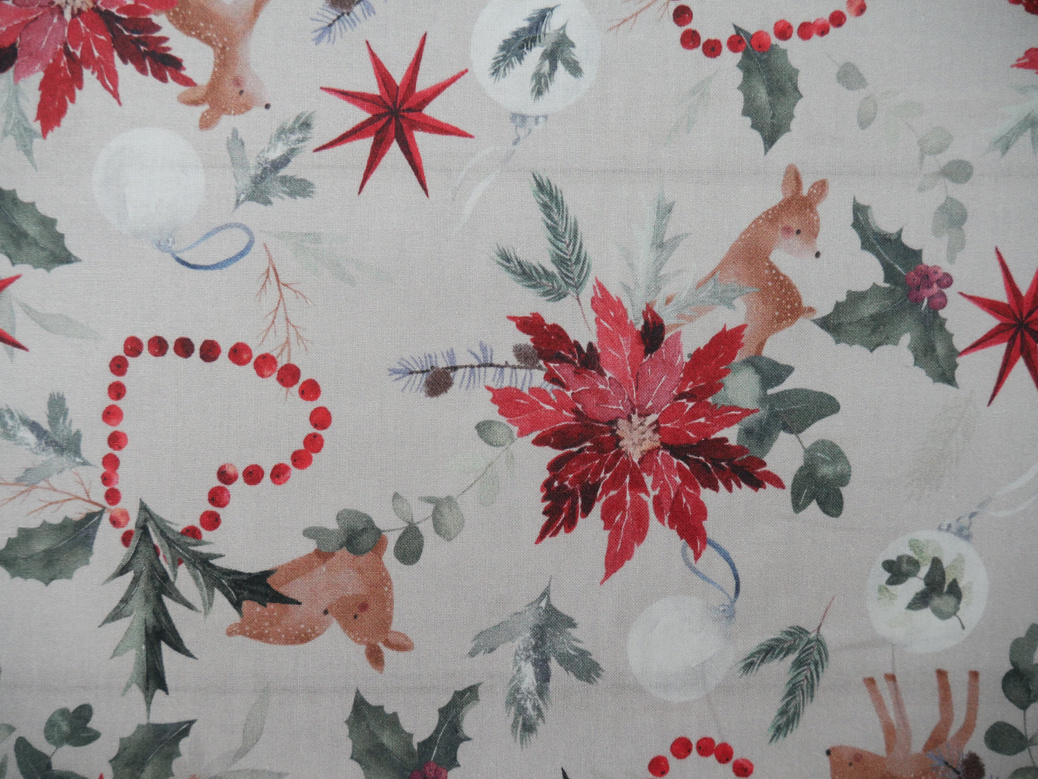 Winter Wishes Printed Cotton, £14.00 p/m-Fabric-Flying Bobbins Haberdashery