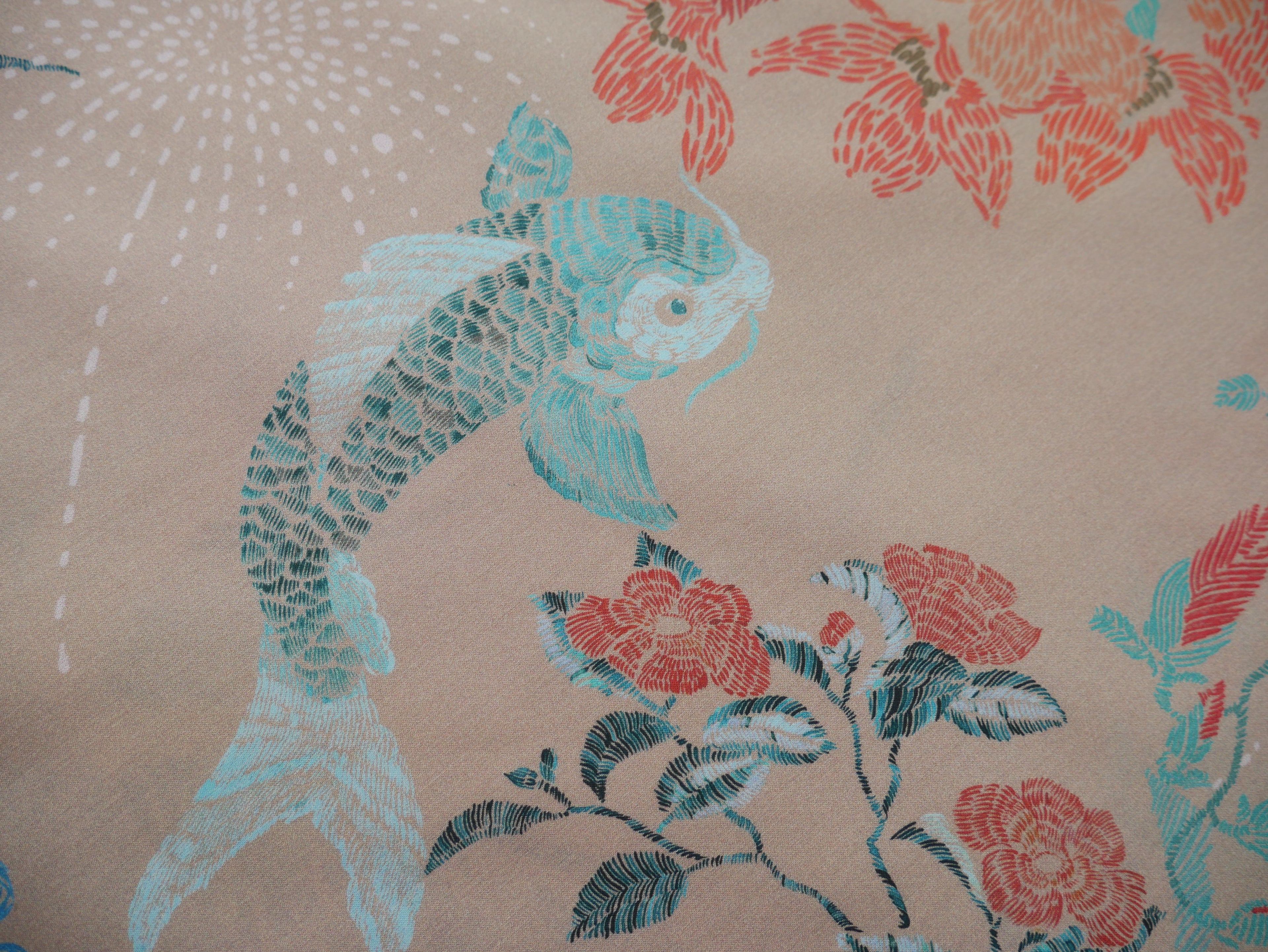 Oriental Koi Cotton Lawn, £17.50 p/m-Cotton-Flying Bobbins Haberdashery