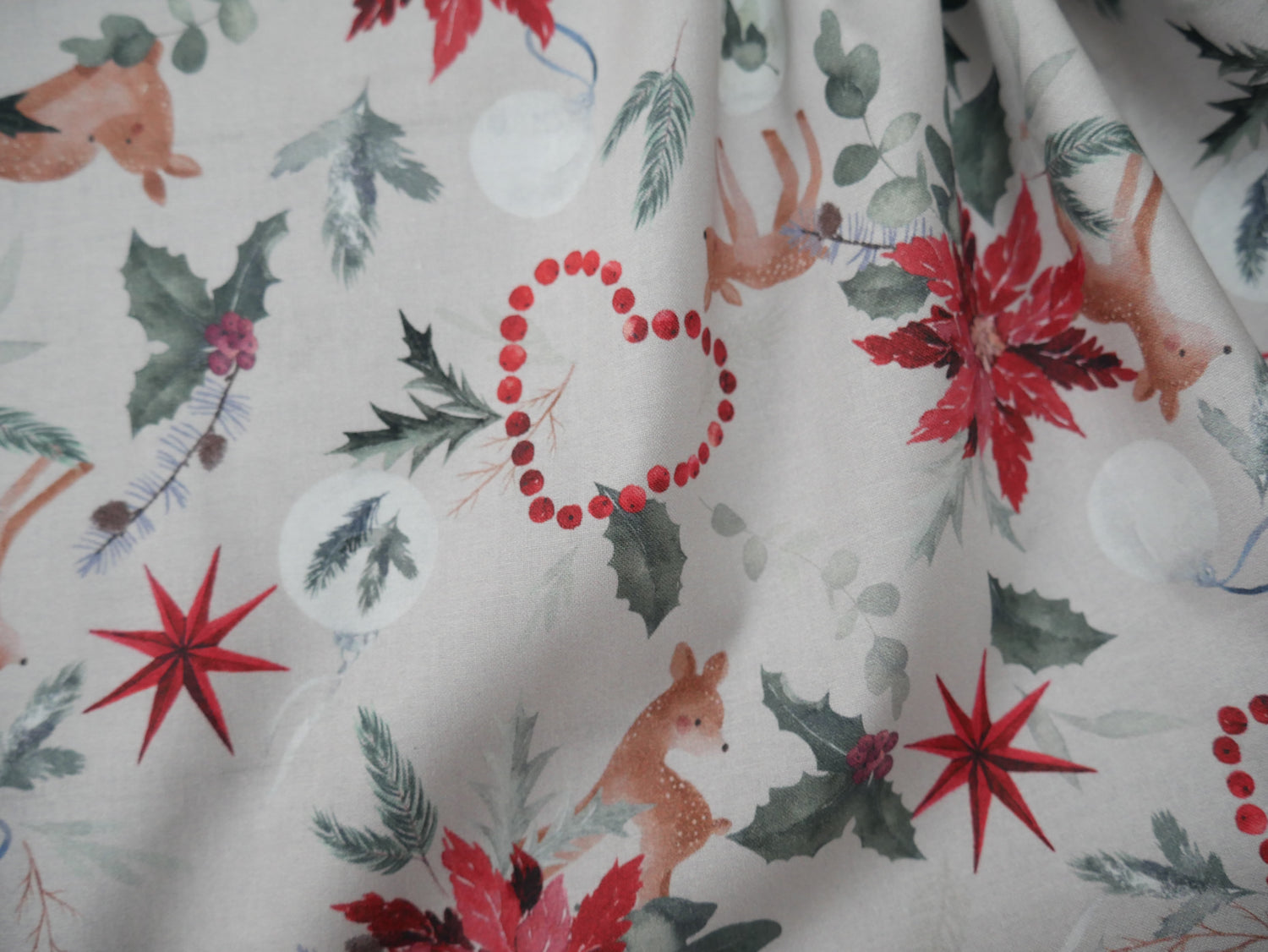 Winter Wishes Printed Cotton, £14.00 p/m-Fabric-Flying Bobbins Haberdashery