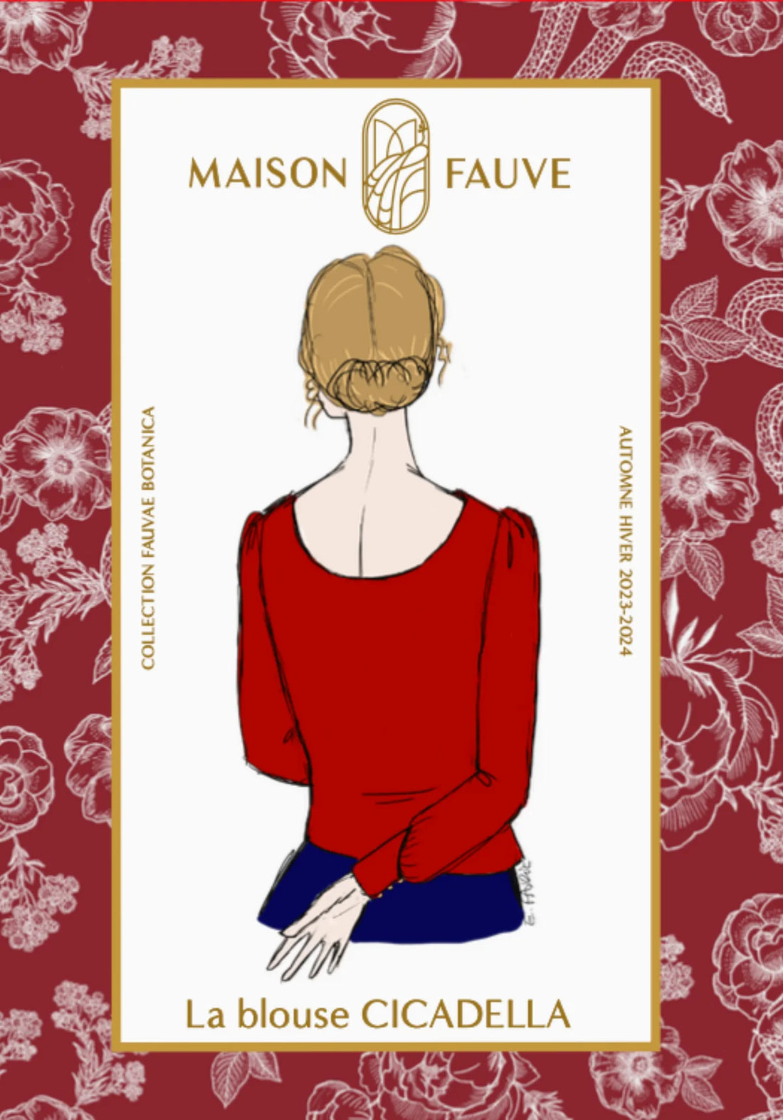 The Cicadella Blouse by Maison Fauve-Pattern-Flying Bobbins Haberdashery