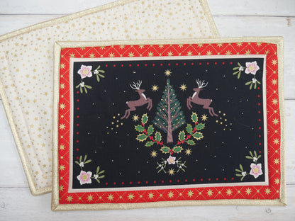 Festive Placemat Kit - Yuletide-Sewing Kit-Flying Bobbins Haberdashery