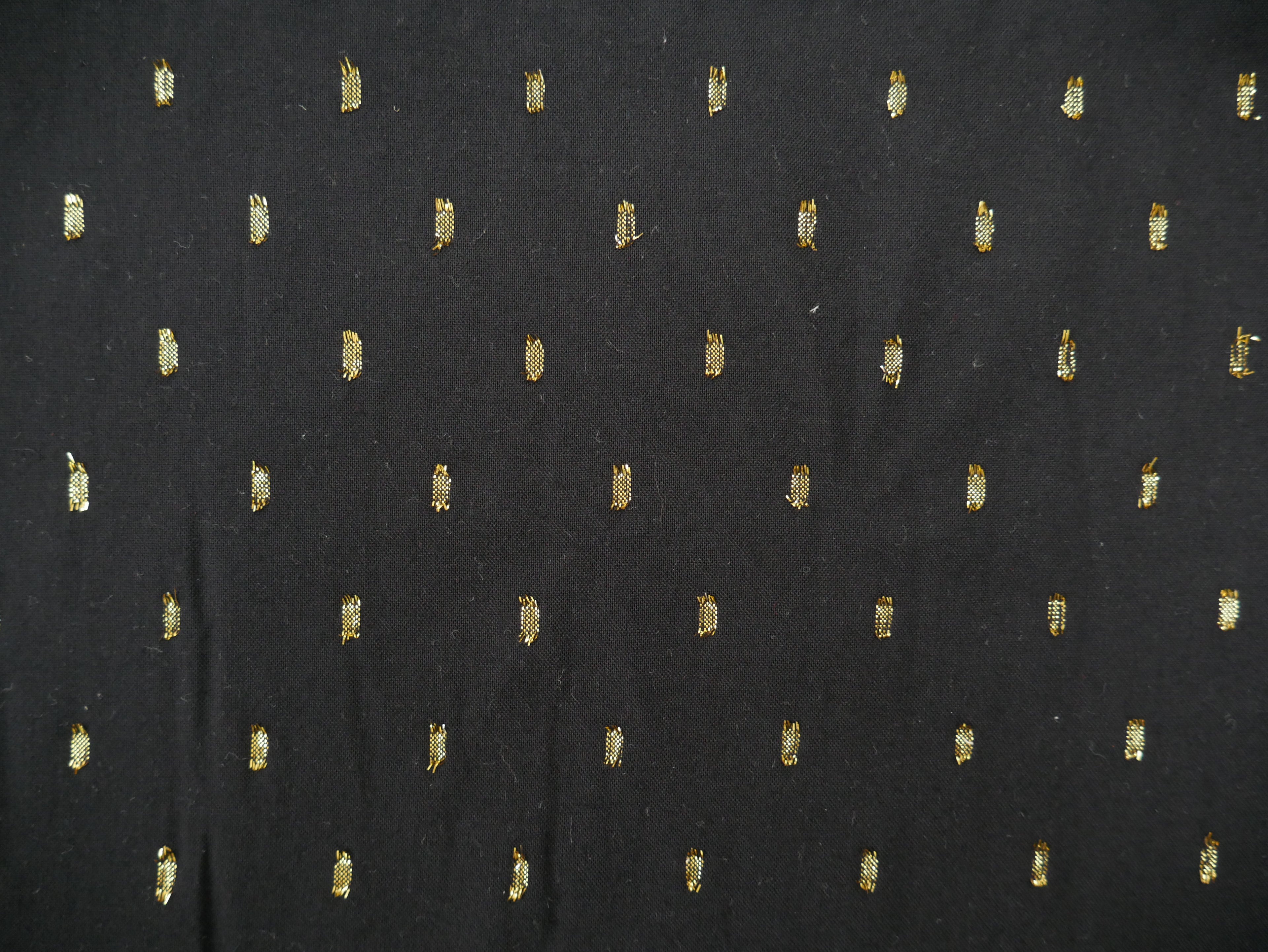 Radiance Viscose with Gold Flecks in Black, £12.00 p/m-Viscose-Flying Bobbins Haberdashery