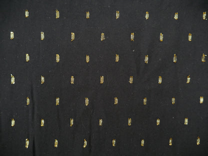 Radiance Viscose with Gold Flecks in Black, £12.00 p/m-Viscose-Flying Bobbins Haberdashery