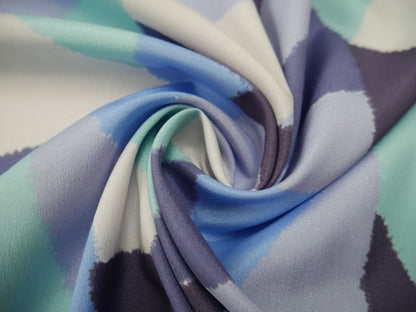 Lady McElroy Crepe De Chine Lining in Glacier, £14.00 p/m-Fabric-Flying Bobbins Haberdashery