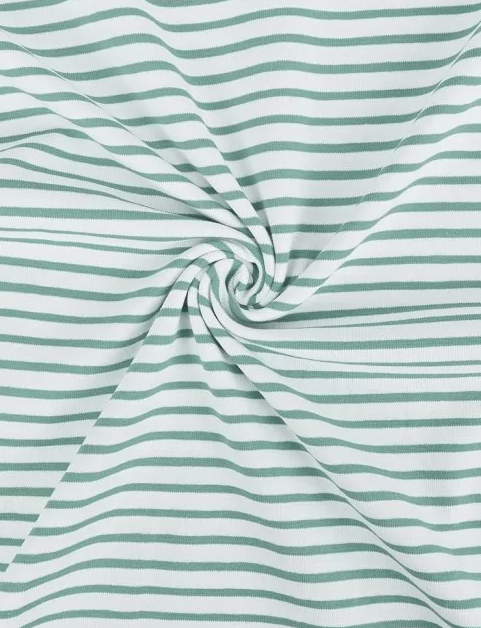 T-Shirt Making Kit - Breton Stripe in Seafoam-Sewing Kits-Flying Bobbins Haberdashery