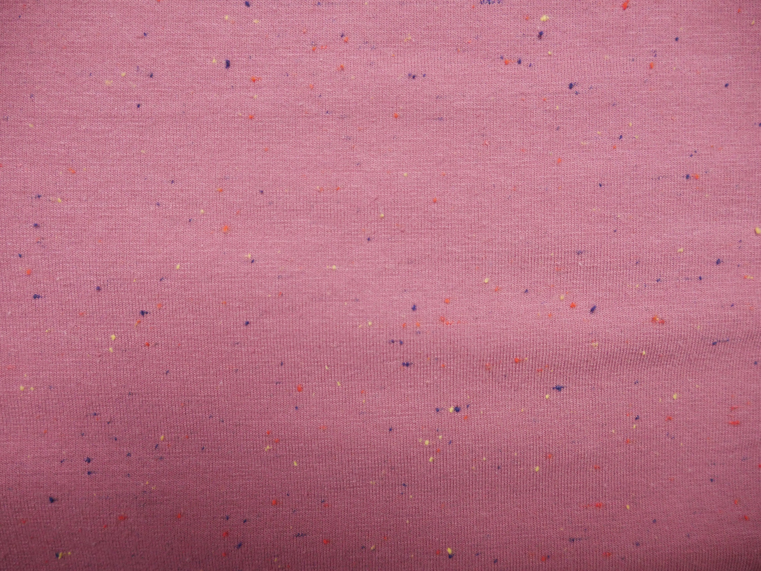 Speckled Cotton Sweat in Rose, £16.50 p/m-Fabric-Flying Bobbins Haberdashery