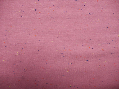 Speckled Cotton Sweat in Rose, £16.50 p/m-Fabric-Flying Bobbins Haberdashery