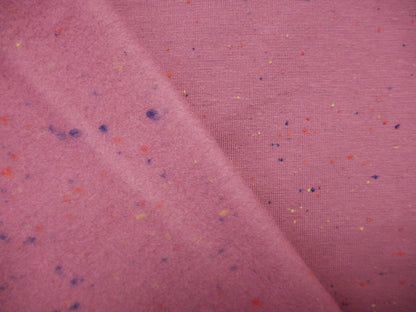 Speckled Cotton Sweat in Rose, £16.50 p/m-Fabric-Flying Bobbins Haberdashery