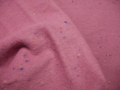 Speckled Cotton Sweat in Rose, £16.50 p/m-Fabric-Flying Bobbins Haberdashery