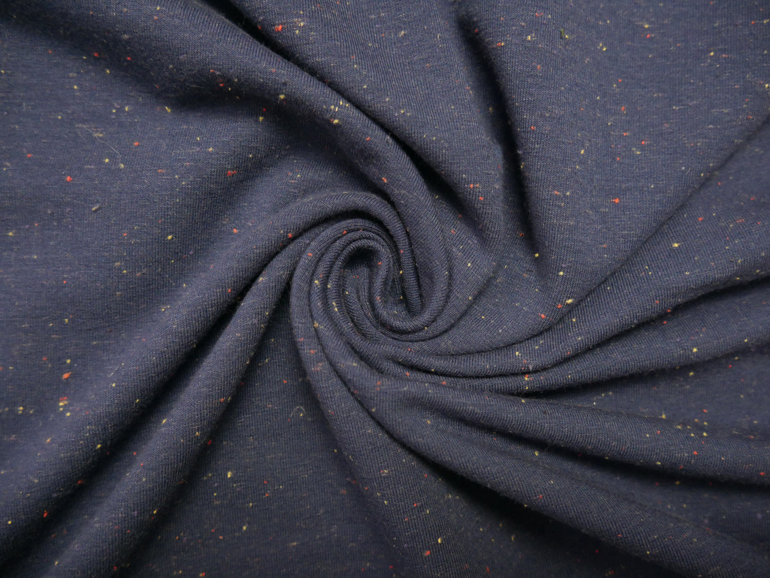 Speckled Cotton Sweat in Navy, £16.50 p/m-Fabric-Flying Bobbins Haberdashery