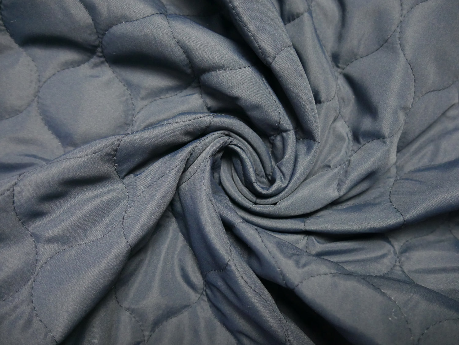 Quilted Fabric in Navy, £14.50 p/m-Fabric-Flying Bobbins Haberdashery