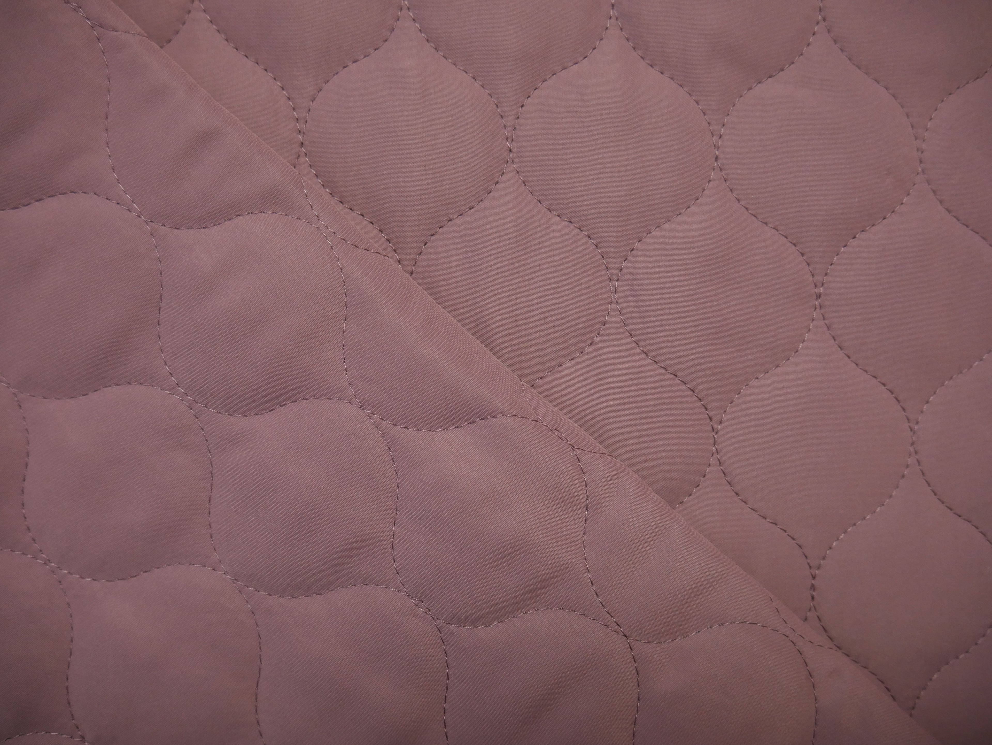 Quilted Fabric in Old Rose, £14.50 p/m-Fabric-Flying Bobbins Haberdashery