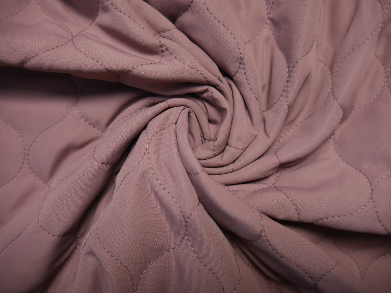 Quilted Fabric in Old Rose, £14.50 p/m-Fabric-Flying Bobbins Haberdashery