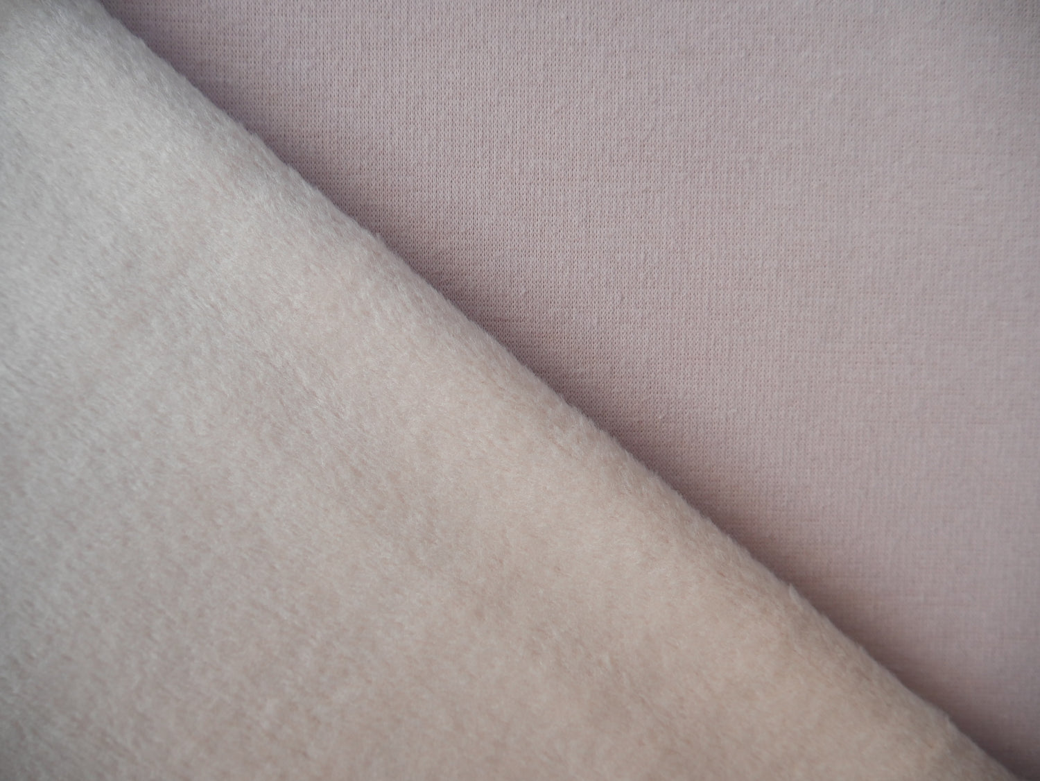 Poly Cotton Fleece in Dusty Pink £18.50 p/m-Fabric-Flying Bobbins Haberdashery