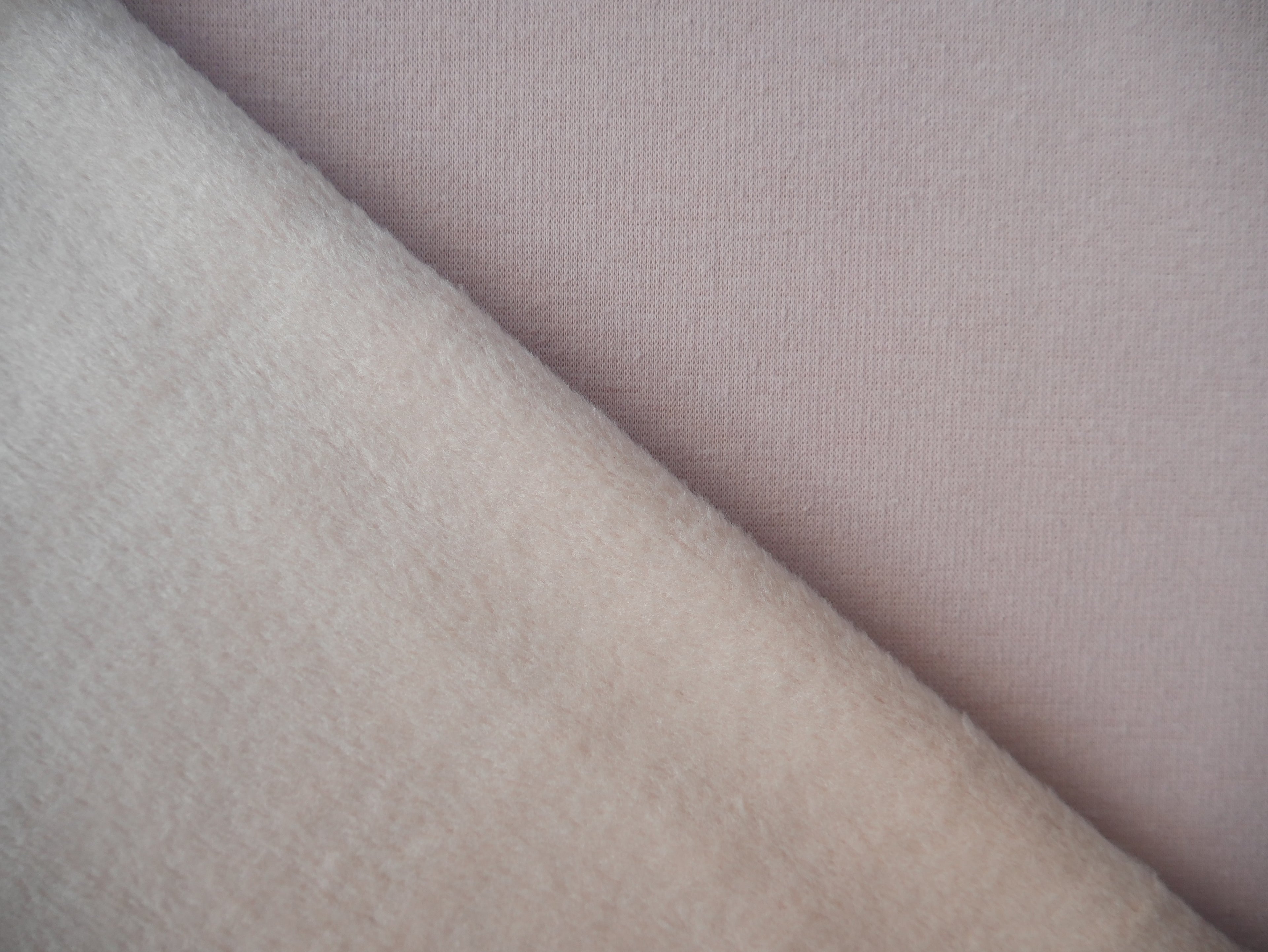 Poly Cotton Fleece in Dusty Pink £18.50 p/m-Fabric-Flying Bobbins Haberdashery