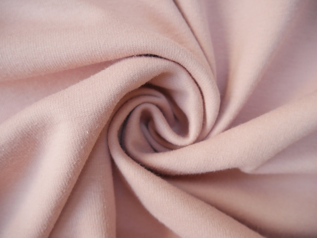 Poly Cotton Fleece in Dusty Pink £18.50 p/m-Fabric-Flying Bobbins Haberdashery