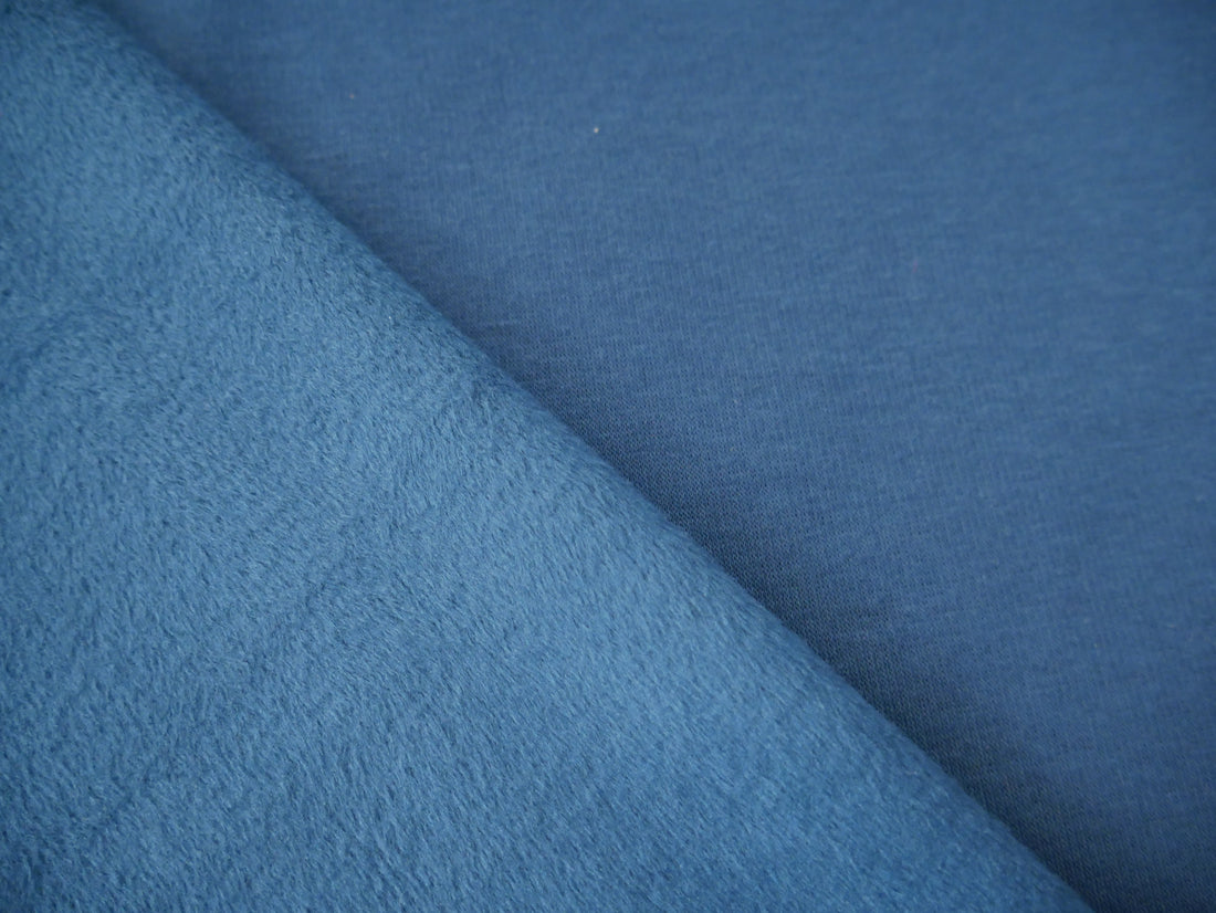 Poly Cotton Fleece in Petrol £18.50 p/m-Fabric-Flying Bobbins Haberdashery