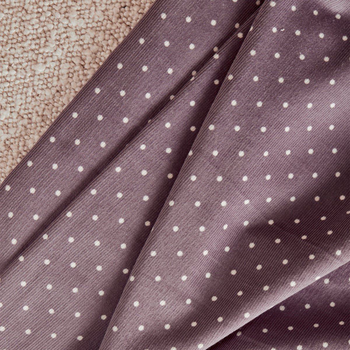 Polka Dot Fine Wale Corduroy Devine Parma Fabric, £19.50 p/m-Corduroy-Flying Bobbins Haberdashery