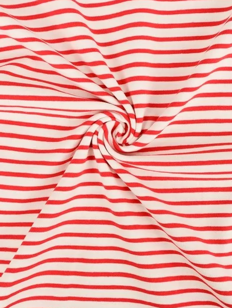 T-Shirt Making Kit - Breton Stripe in Red-Sewing Kits-Flying Bobbins Haberdashery