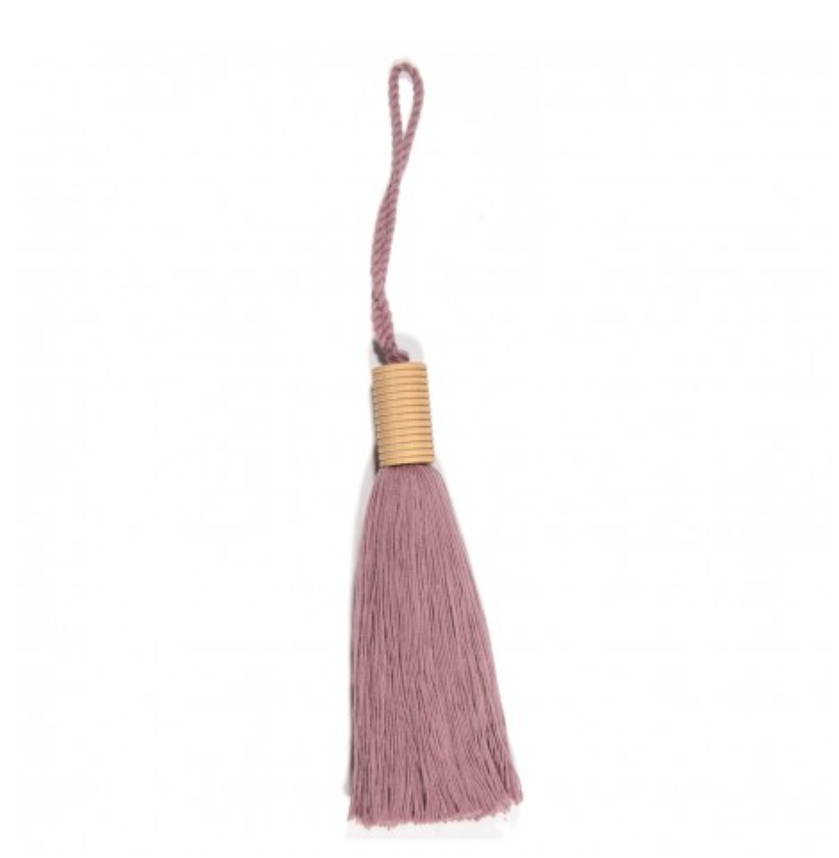 Giant Wooden Tassel in Mauve-Tassel-Flying Bobbins Haberdashery