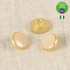 Lacquered Metal Button, 11mm in Ivory-Button-Flying Bobbins Haberdashery