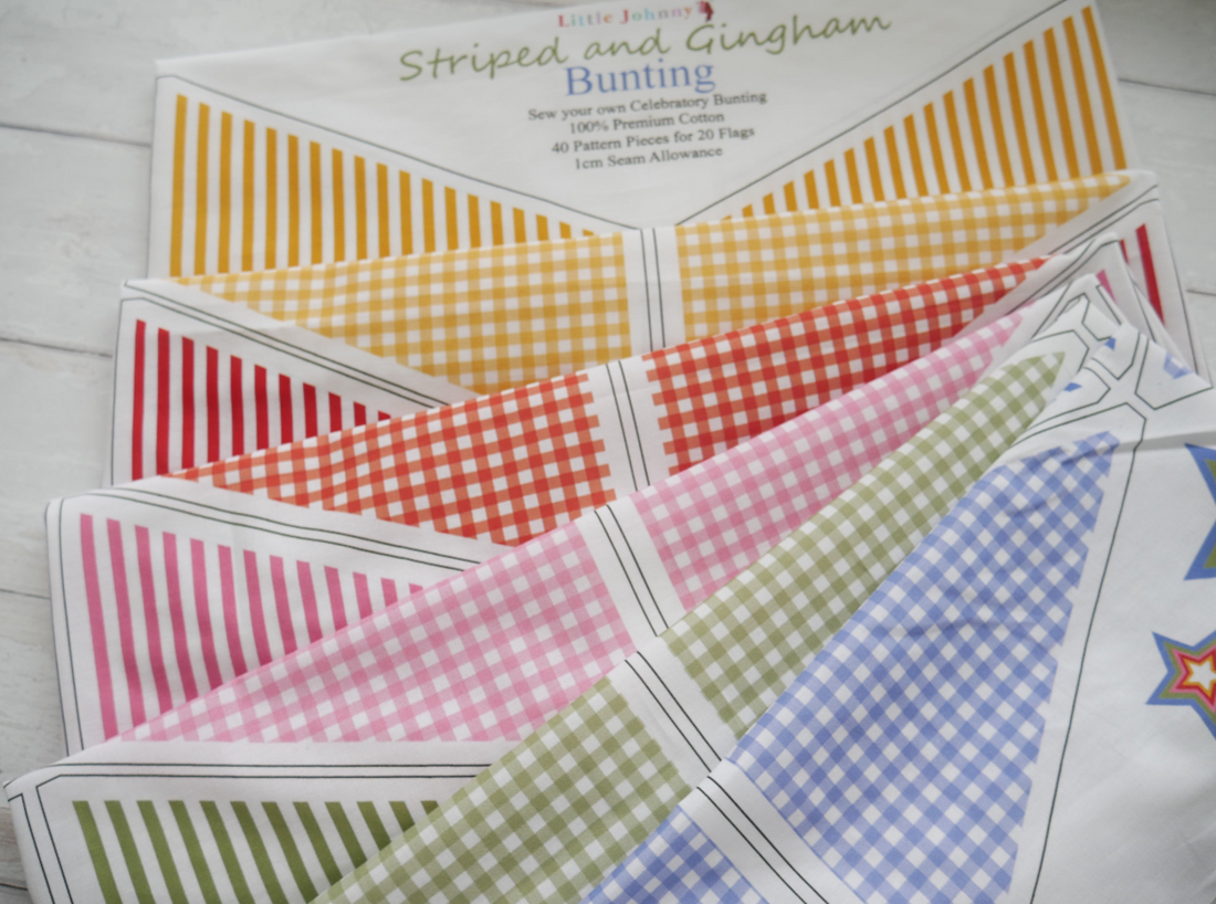 Gingham Bunting Panel-Cotton-Flying Bobbins Haberdashery