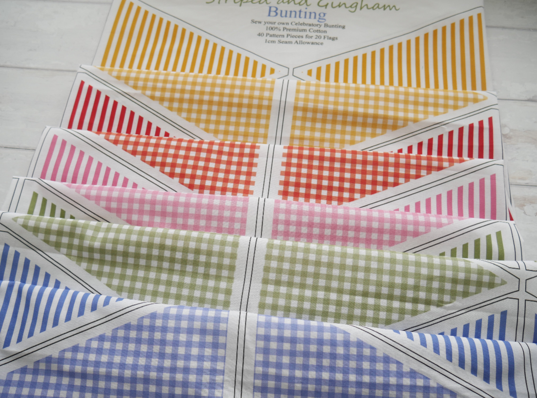 Gingham Bunting Panel-Cotton-Flying Bobbins Haberdashery