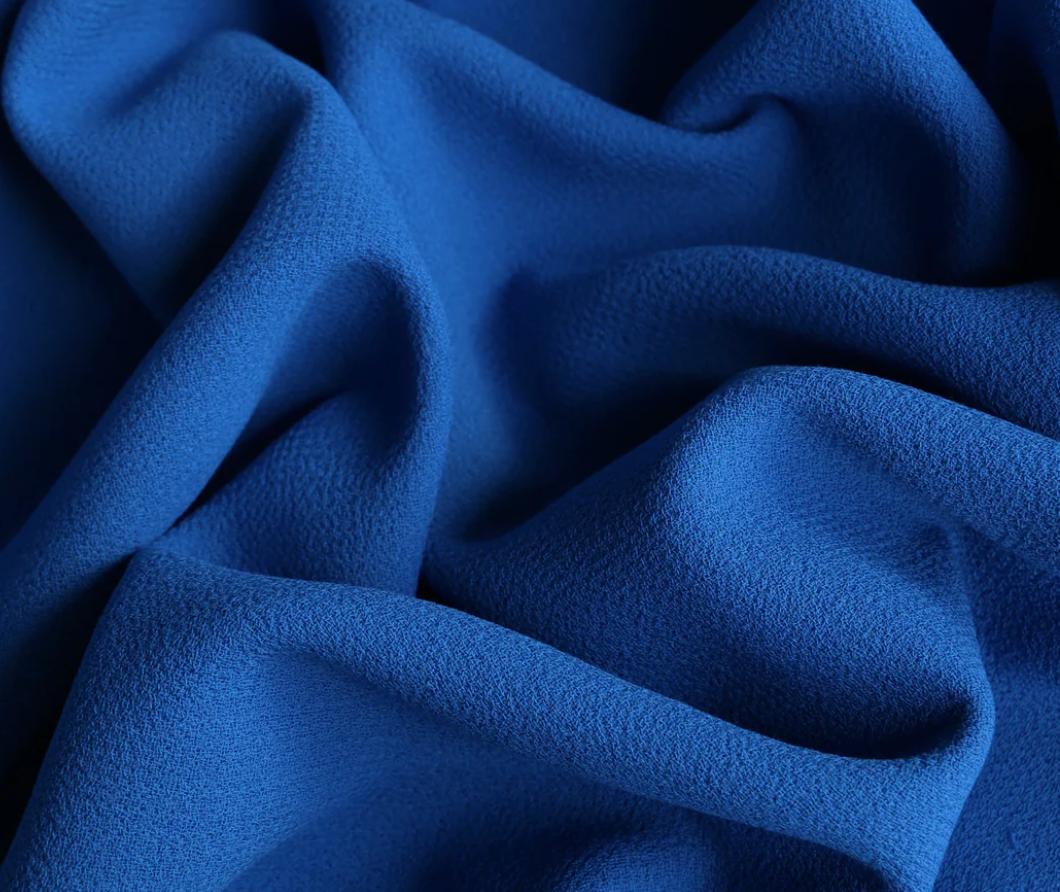 Samba Crepe in Sapphire, £16.80 p/m-Cotton-Flying Bobbins Haberdashery