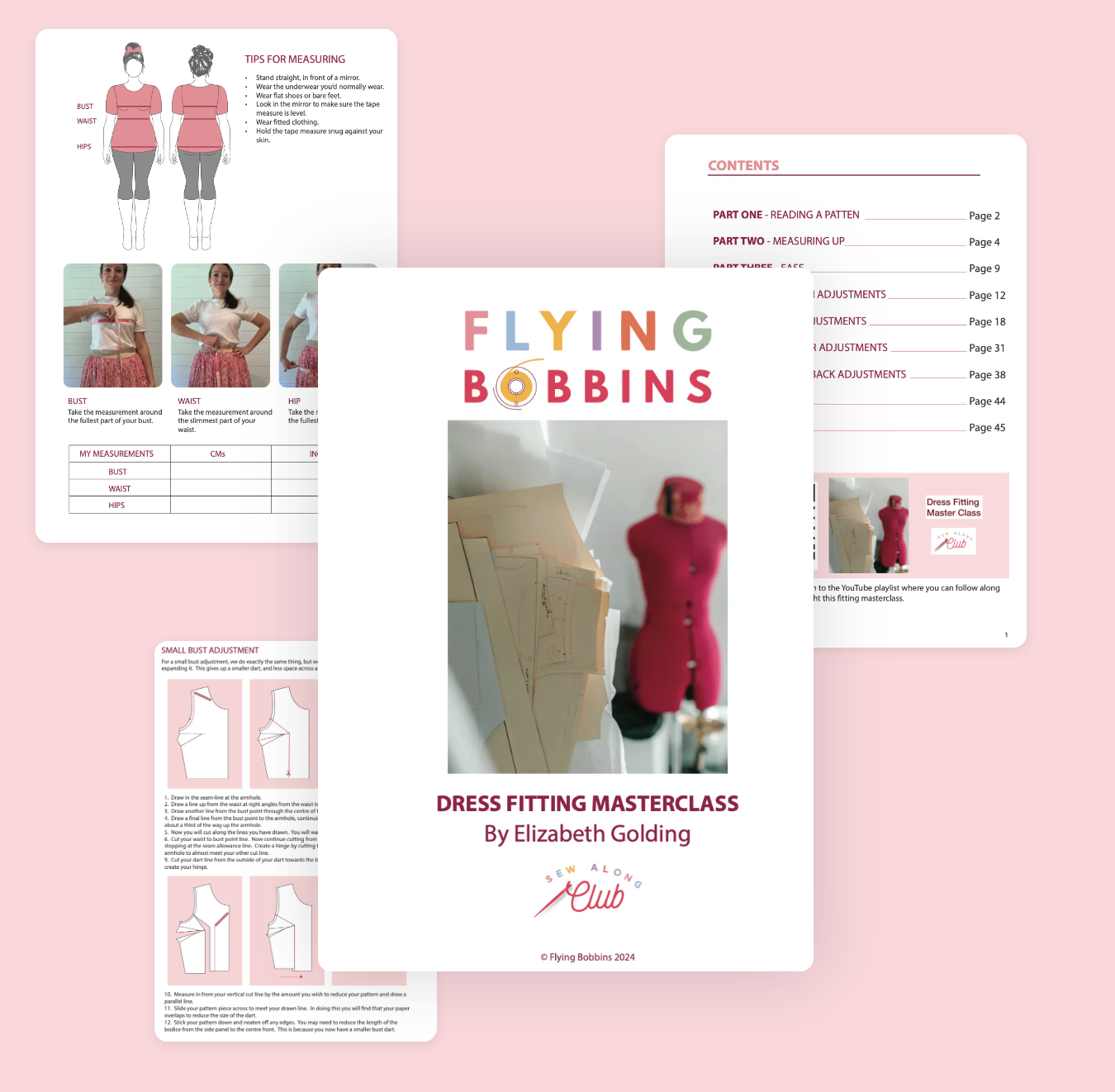 The Dress Fitting Masterclass-Workbook-Flying Bobbins Haberdashery