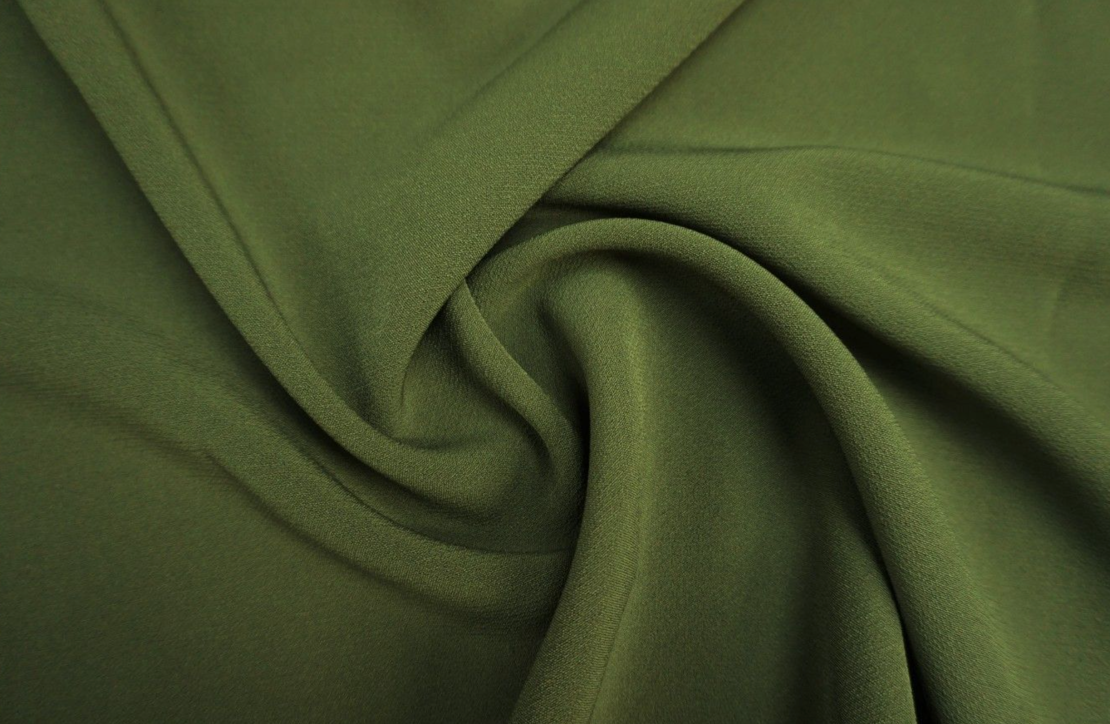 Samba Crepe in Olive, £16.80 p/m-Cotton-Flying Bobbins Haberdashery