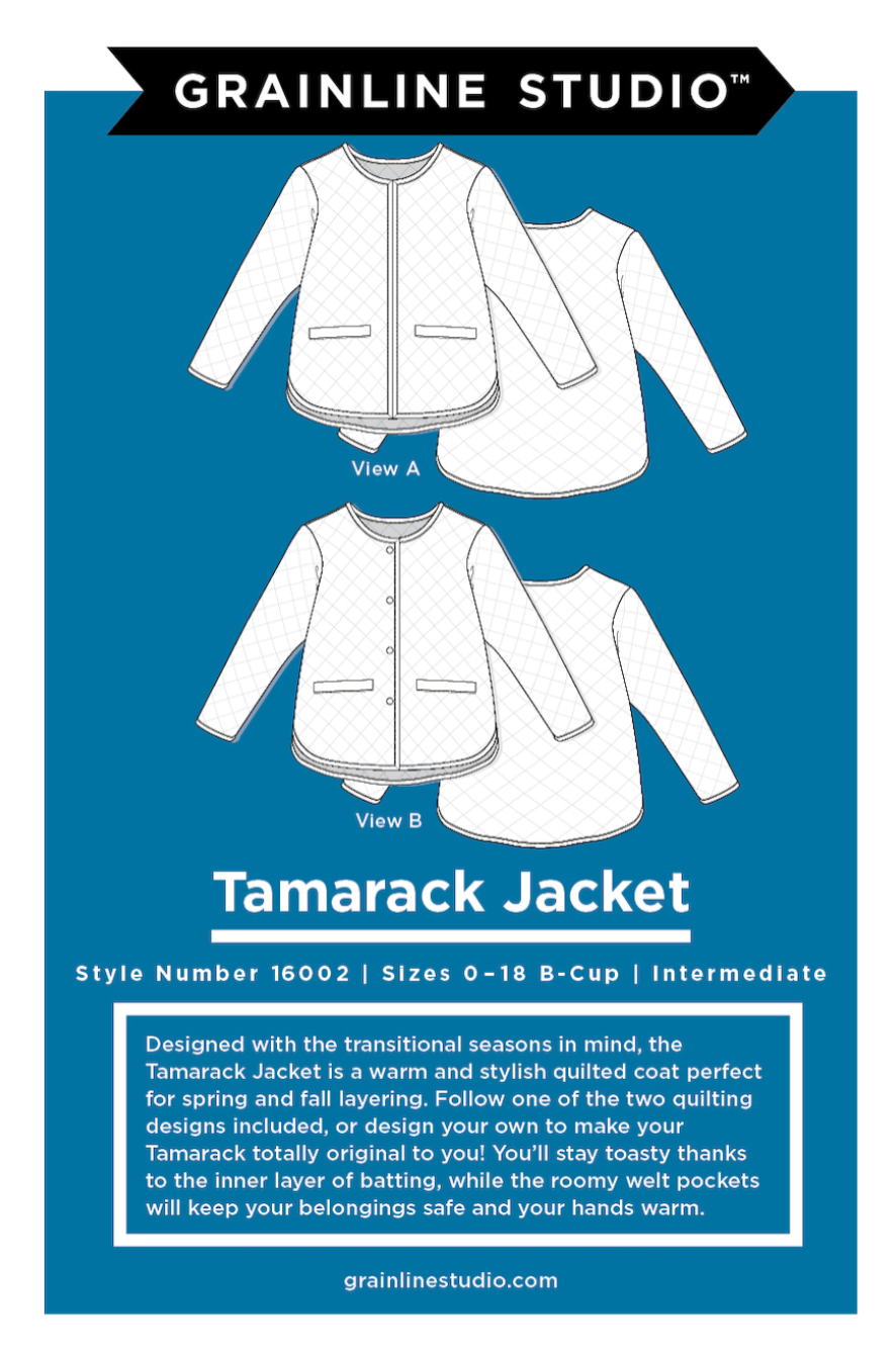 The Tamarack Jacket Kit - Old Rose-Sewing Kit-Flying Bobbins Haberdashery