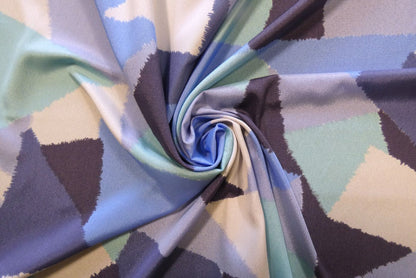 Lady McElroy Crepe De Chine Lining in Glacier, £14.00 p/m-Fabric-Flying Bobbins Haberdashery