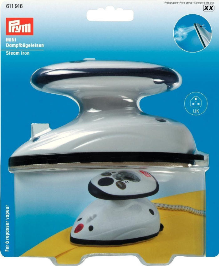 Prym Mini Steam Iron with UK Plug