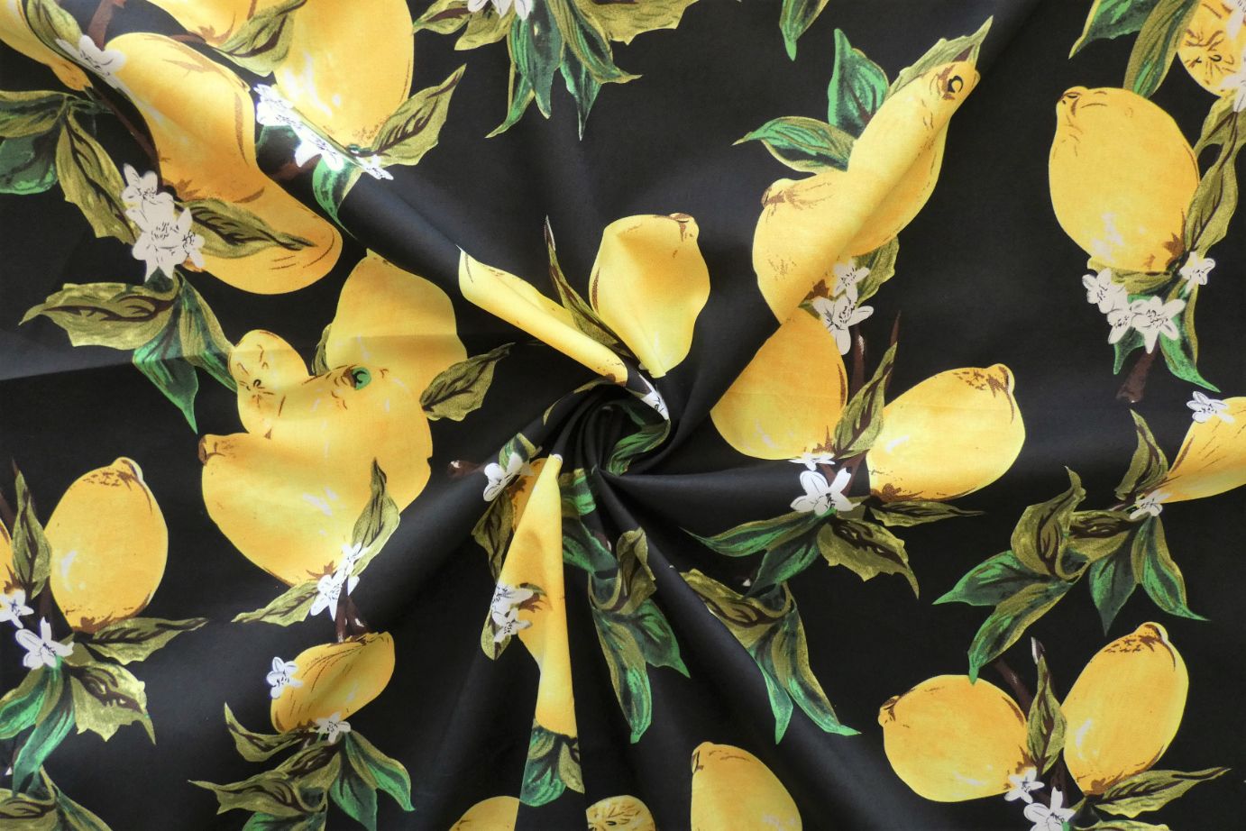 Bright Side of Life Lemon Cotton Lawn, £17.50 p/m-Cotton-Flying Bobbins Haberdashery