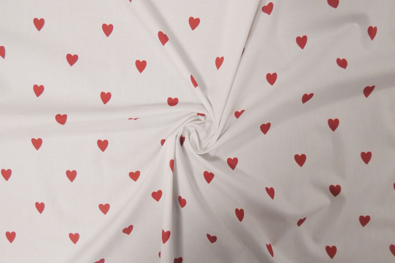 Loveheart Cotton Lawn by Lady McElroy in White, £18.50 p/m-Fabric-Flying Bobbins Haberdashery